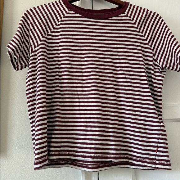 Levi's Tops - Levi’s Classic Cropped Striped Tee 100% Cotton Size Medium